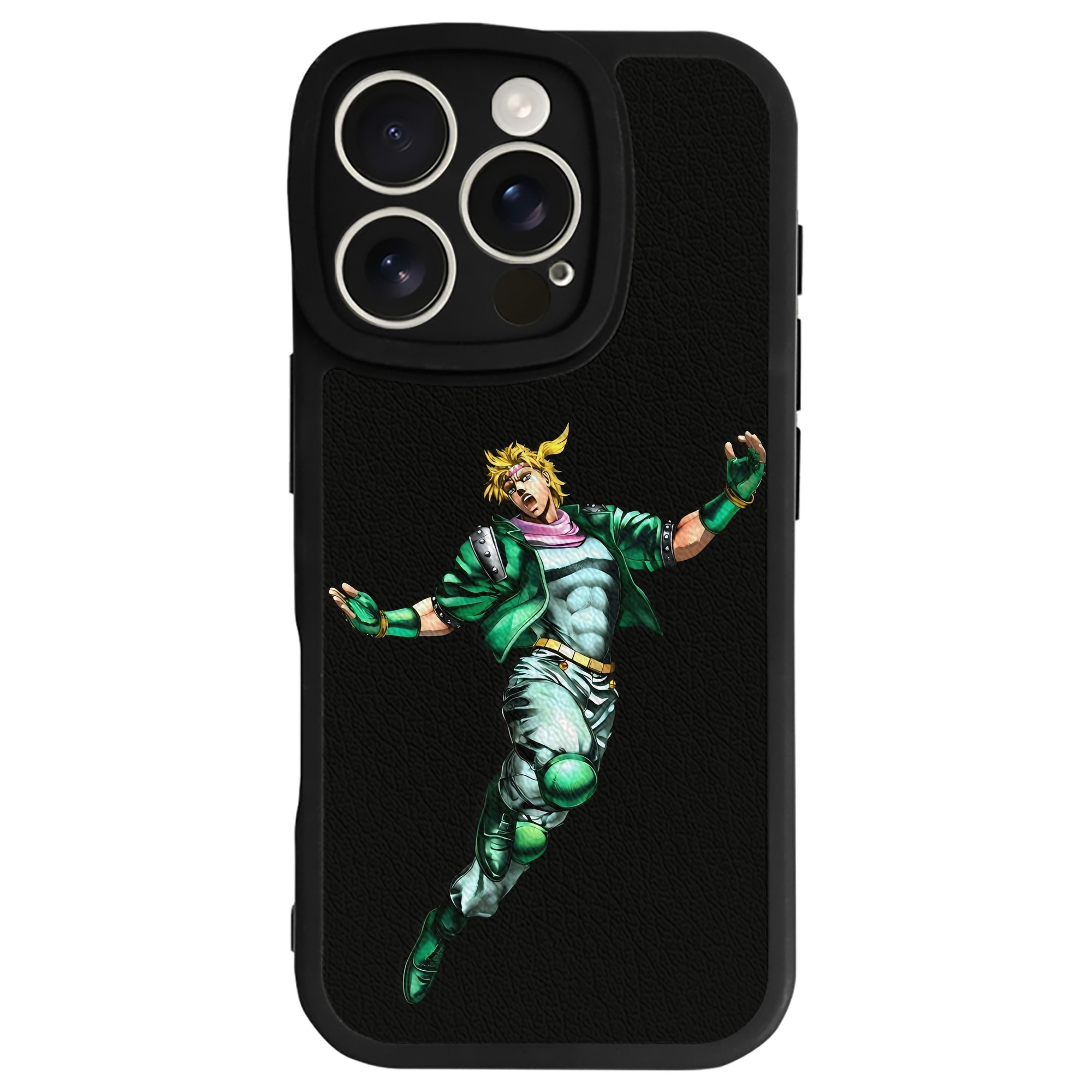 （画像用） ジョジョの奇妙な冒険 ディオ?ブランドー JoJo's Bizarre Adventure Dio Brando 【iPhone 16シリーズ対応】シリコンスマホケース（レザー調） 材質：シリコン